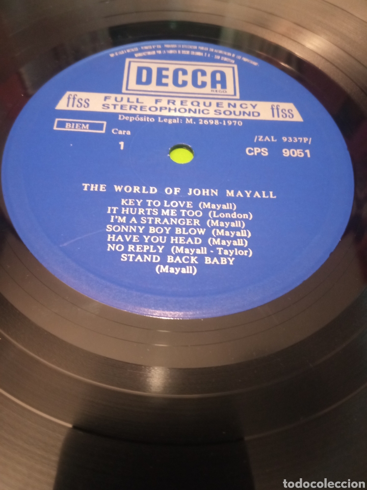 Discos de vinilo: John Mayall - The World of - Foto 3