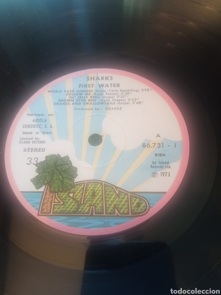 Discos de vinilo: Sharks - First Water. - Foto 4