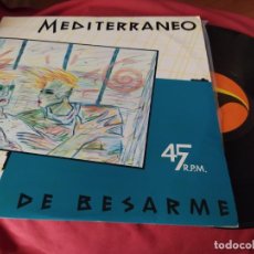 Discos de vinilo: MEDITERRANEO-DEJA DE BESARME MAXI SINGLE 1985. Lote 356960615