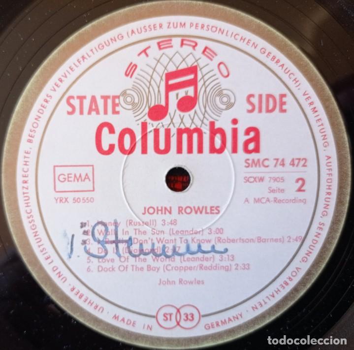 Discos de vinilo: JOHN ROWLES **** VINILO ORIGINAL ALEMANIA LP - Foto 4
