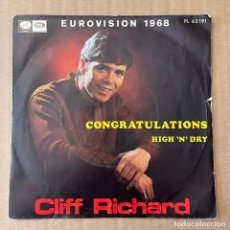 Discos de vinilo: SINGLE CLIFF RICHARD - EUROVISIÓN 1968. Lote 356969350