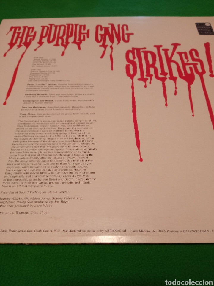 Discos de vinilo: The Purple Gang - Strikes. - Foto 2