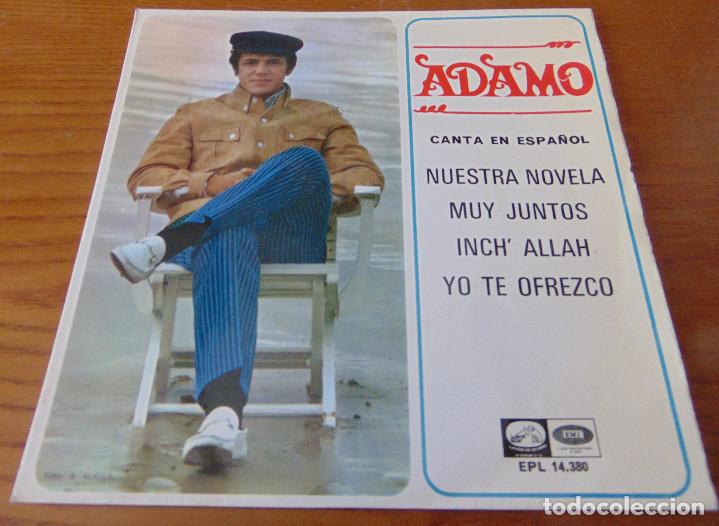 Discos de vinilo: ADAMO - NUESTRA NOVELA + 3 - EP 1967 - Foto 1