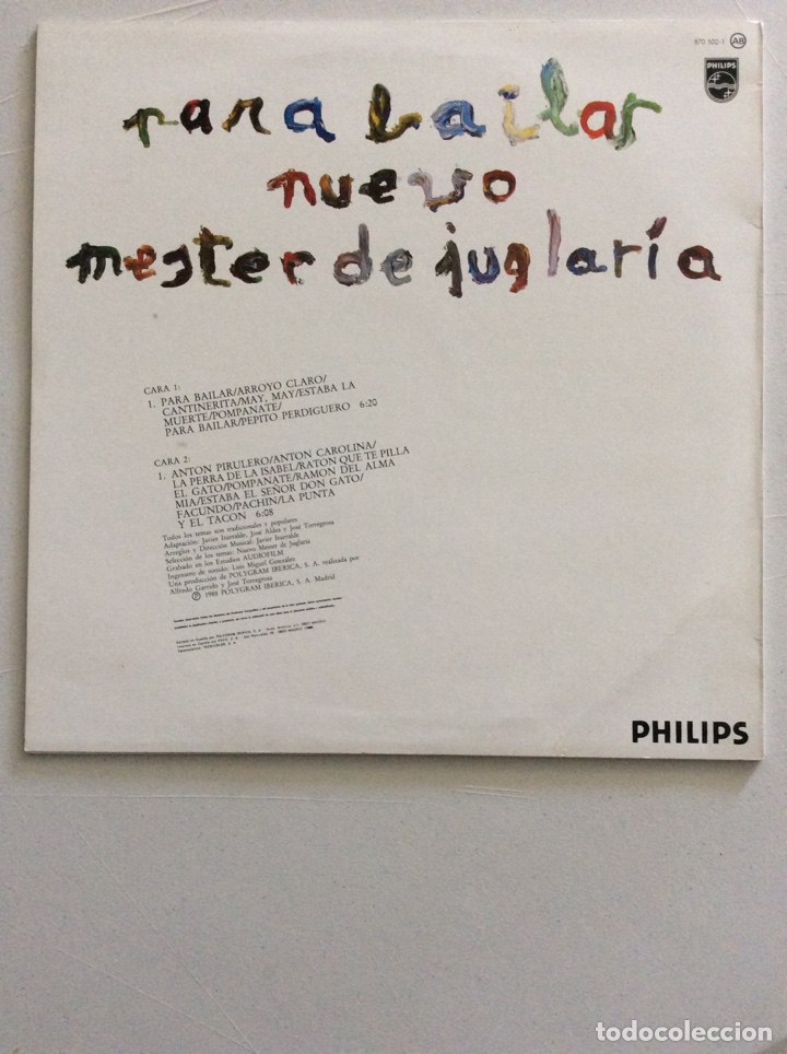 Discos de vinilo: Para bailar nuevo mester de juglar&iacute;a. - Foto 2