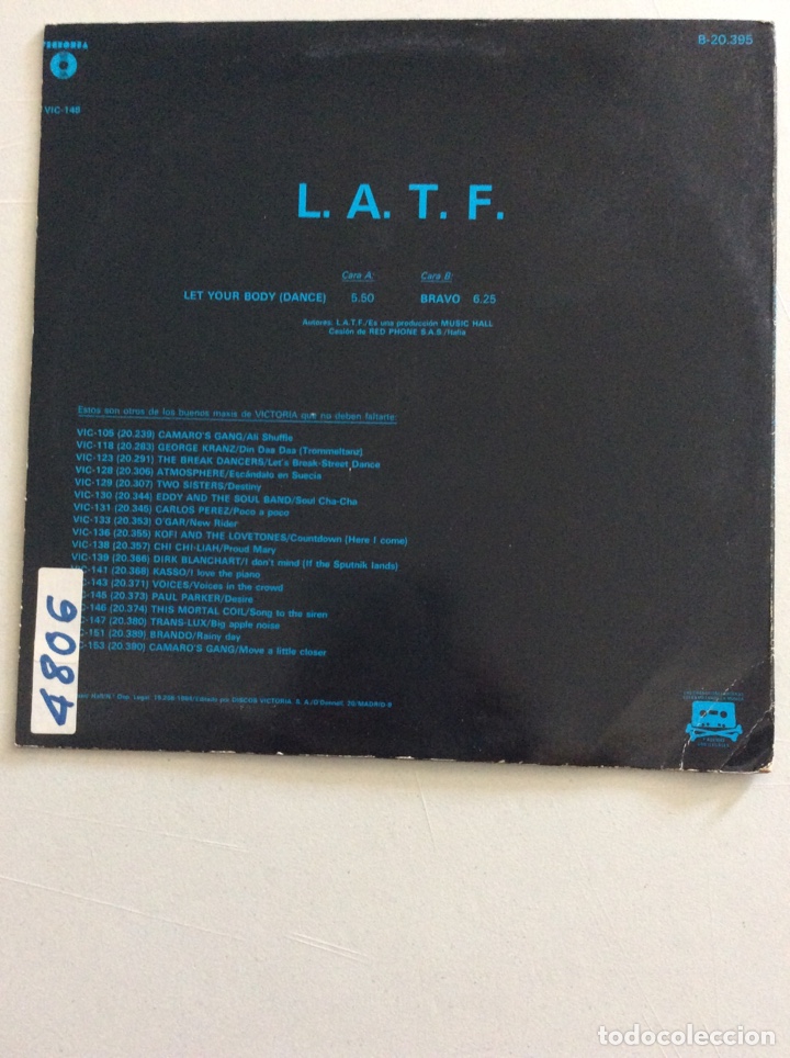 Discos de vinilo: Laft. Let your body (dance). - Foto 2