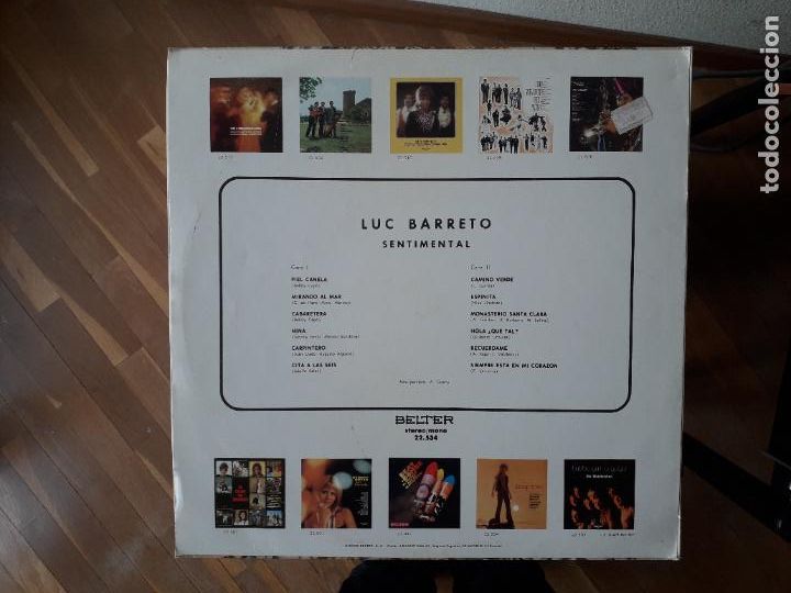 Discos de vinilo: luc barreto  -  sentimental - Foto 2