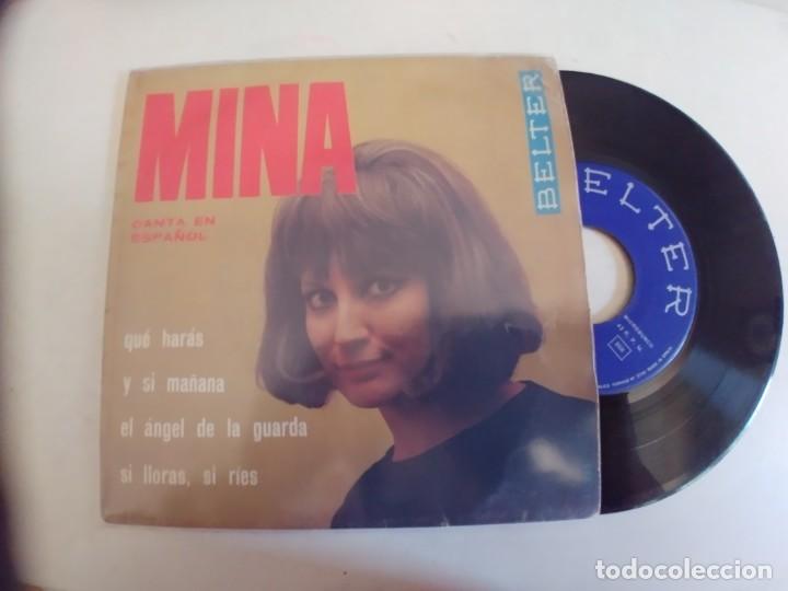 Discos de vinilo: MINA-EP EL ANGEL DE LA GUARDA +3-EN ESPA&Ntilde;OL - Foto 1