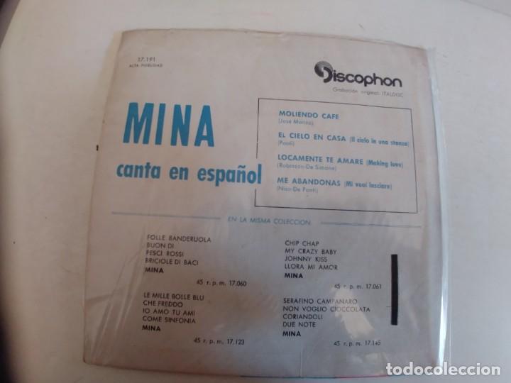 Discos de vinilo: MINA-EP MOLIENDO CAFE +3-EN ESPA&Ntilde;OL - Foto 2