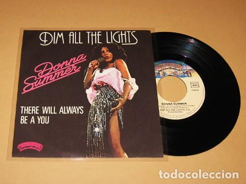 Discos de vinilo: DONNA SUMMER - DIM ALL THE LIGHTS - SINGLE - 1979 - Foto 1