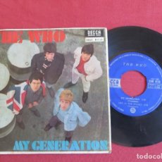 Discos de vinilo: THE WHO: MY GENERATION (SINGLE ESPAÑOL) SDGE 81120. Lote 357251620