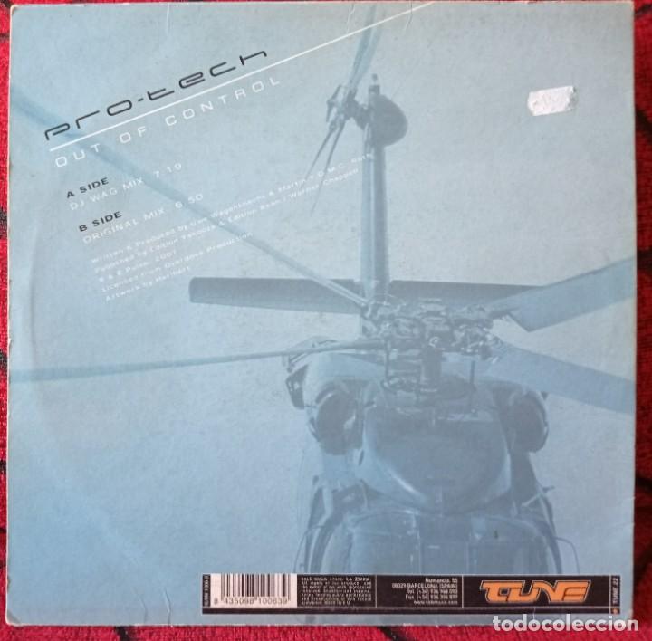 Discos de vinilo: PRO-TECH ** Out Of Control ** MAXI SINGLE VINILO ORIGINAL 2002 - Foto 2