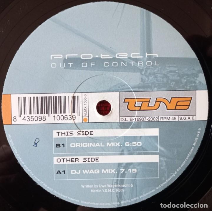Discos de vinilo: PRO-TECH ** Out Of Control ** MAXI SINGLE VINILO ORIGINAL 2002 - Foto 4