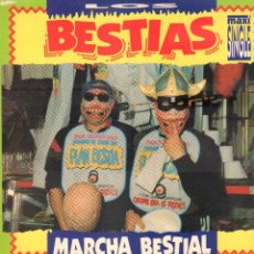 Discos de vinilo: LOS BESTIAS - MARCHA BESTIAL / MAXISINGLE ZAFURI DE 1993 / BUEN ESTADO RF-13825. Lote 357272480