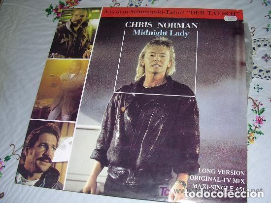 Discos de vinilo: Maxi Single Chris Norman Midnight Lady - Foto 1