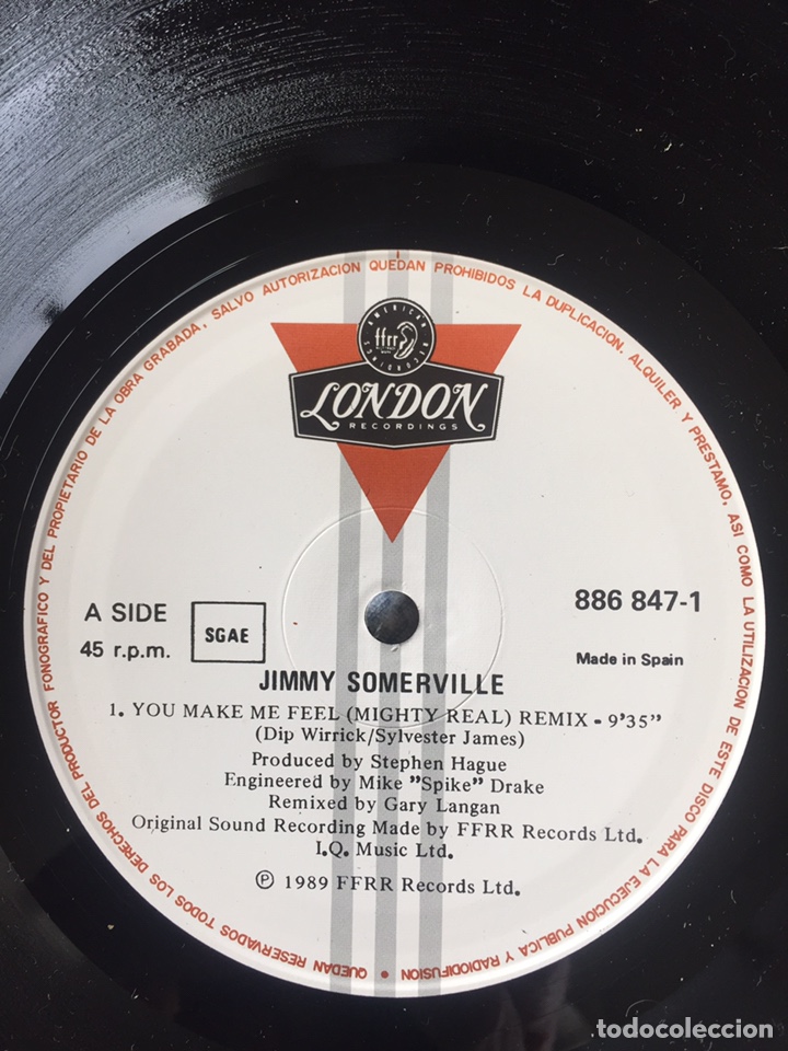Discos de vinilo: Jimmy Somerville - mighty real / MAXI - Foto 7