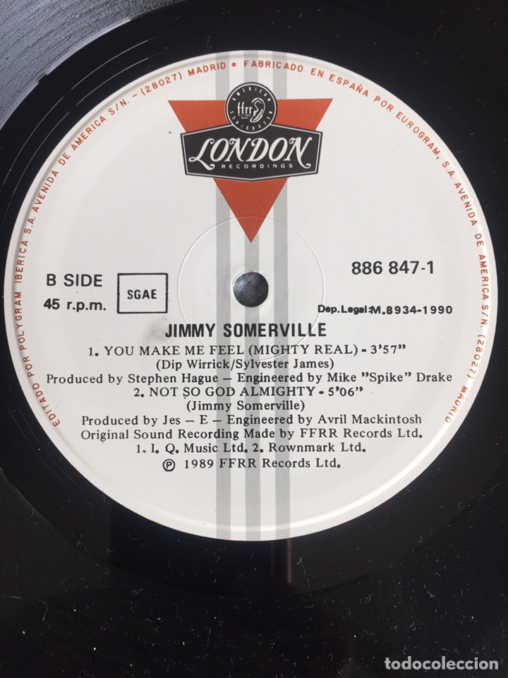 Discos de vinilo: Jimmy Somerville - mighty real / MAXI - Foto 9