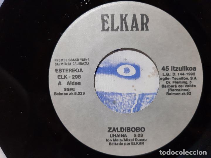 Discos de vinilo: ZALDIBOBO -BASAJAUN- SINGLE 7&rdquo; - Foto 2