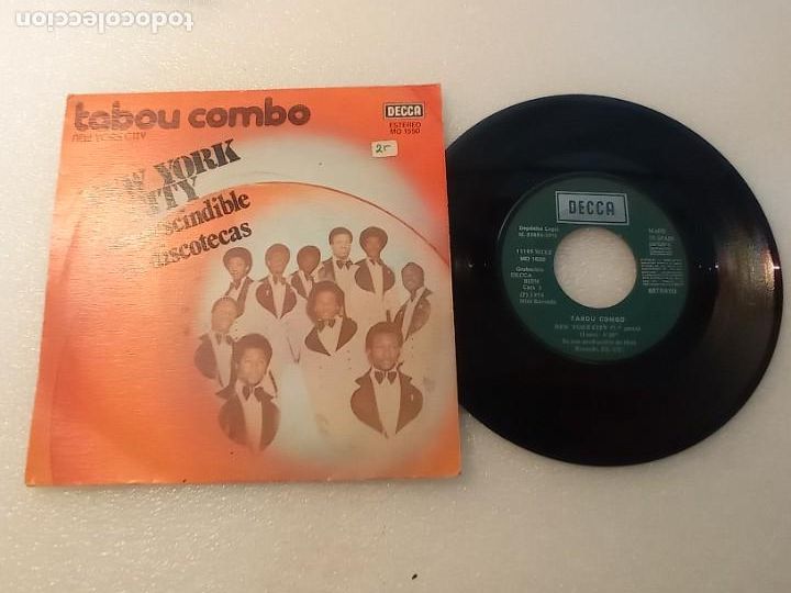 Discos de vinilo: Single Tabou Combo &ndash; New York City 1975 - Foto 1