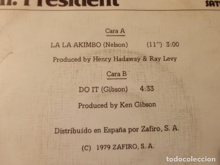 Discos de vinilo: Single MR. PRESIDENT / LA LA AKIMBO 1979 - Foto 4