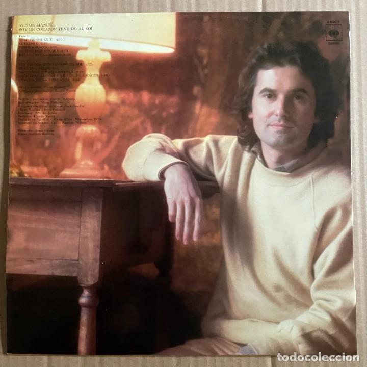 Discos de vinilo: VICTOR MANUEL, SOY UN CORAZON TENDIDO AL SOL LP - Foto 2