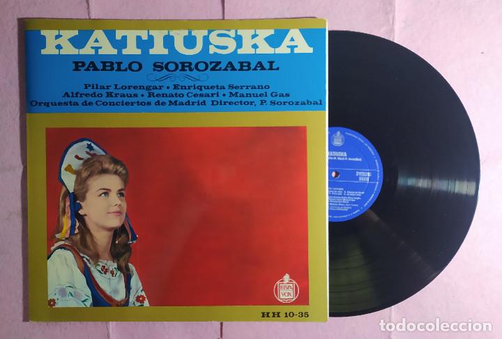 Discos de vinilo: LP PABLO SOROZABAL / KRAUS / LORENGAR / CESARI - Katiuska - GATEFOLD (EX/EX) - Foto 1