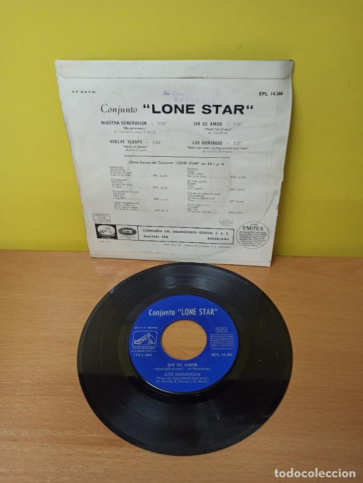 Discos de vinilo: SINGLE - DISCO DE VINILO - LONE STAR - NUESTRA GENERACION - Foto 2