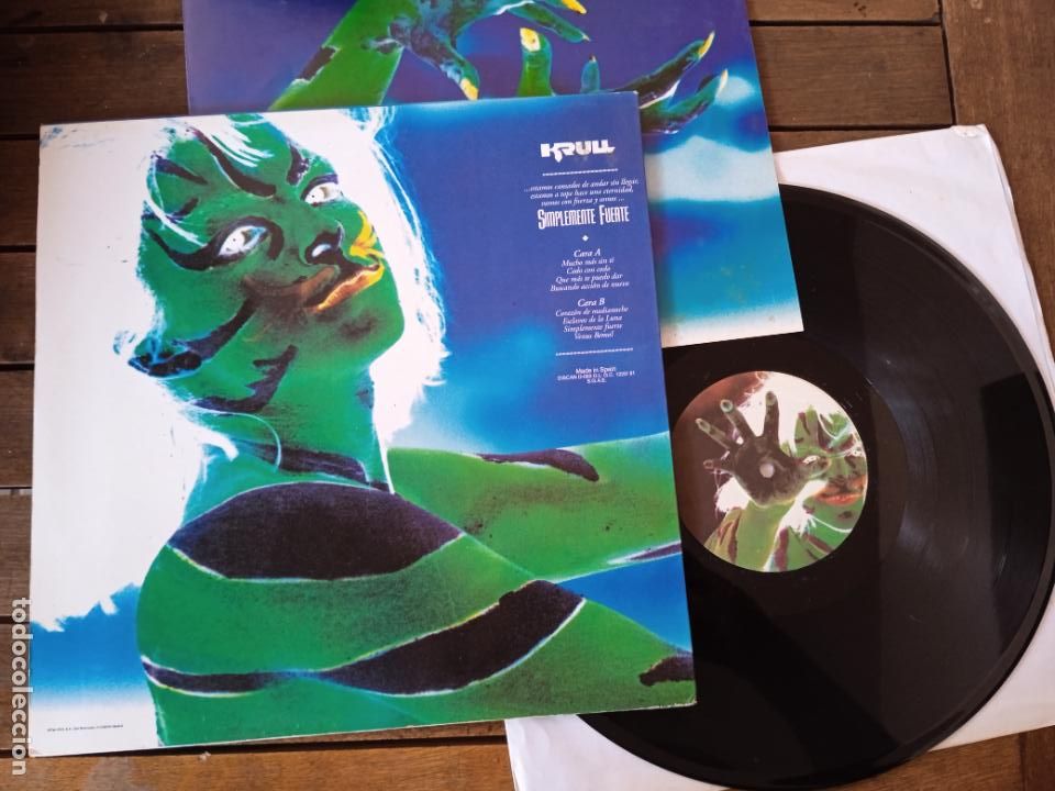 Discos de vinilo: KRULL LP SIMPLEMENTE FUERTE. MADE IN SPAIN. 1991. - Foto 2