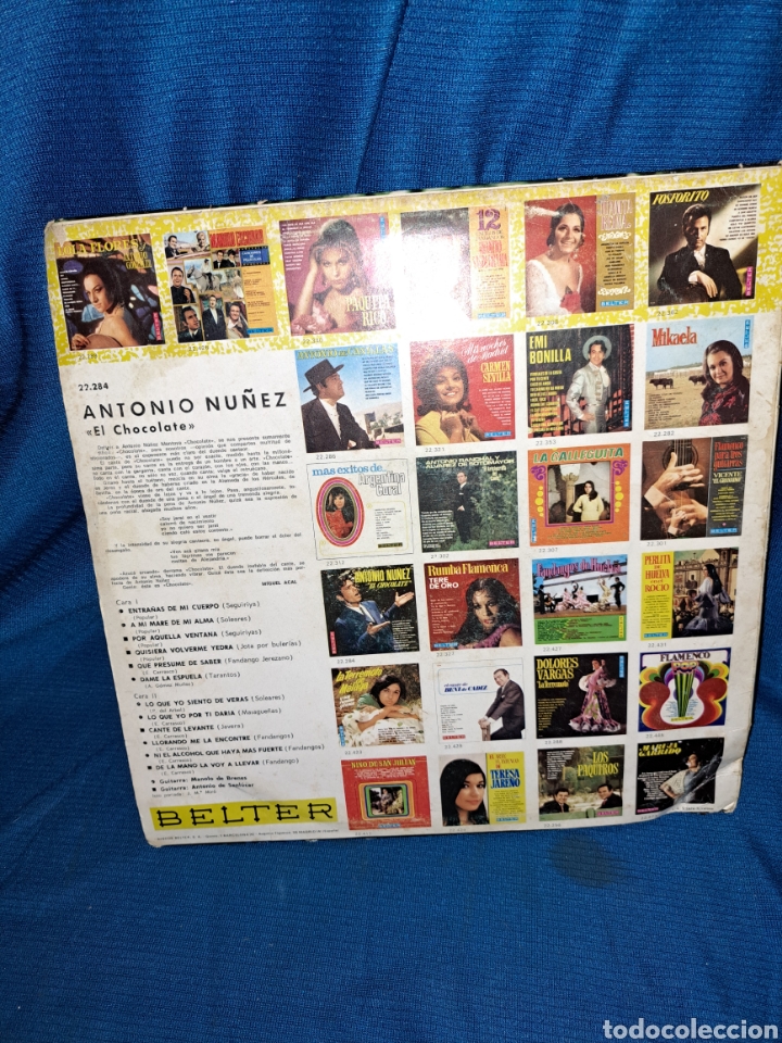 Discos de vinilo: LP ANTONIO NU&Ntilde;EZ &rdquo; EL CHOCOLATE &rdquo; - Foto 2