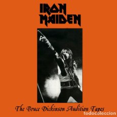 Discos de vinilo: 7” IRON MAIDEN - THE BRUCE DICKINSON AUDITION TAPES - ROCK HARD RECORDS ROK 2 - BLUE VINYL (M-/M-)