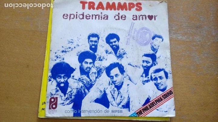 Discos de vinilo: TRAMMPS EPIDEMIA DE AMOR SINGLE SPAIN - Foto 1