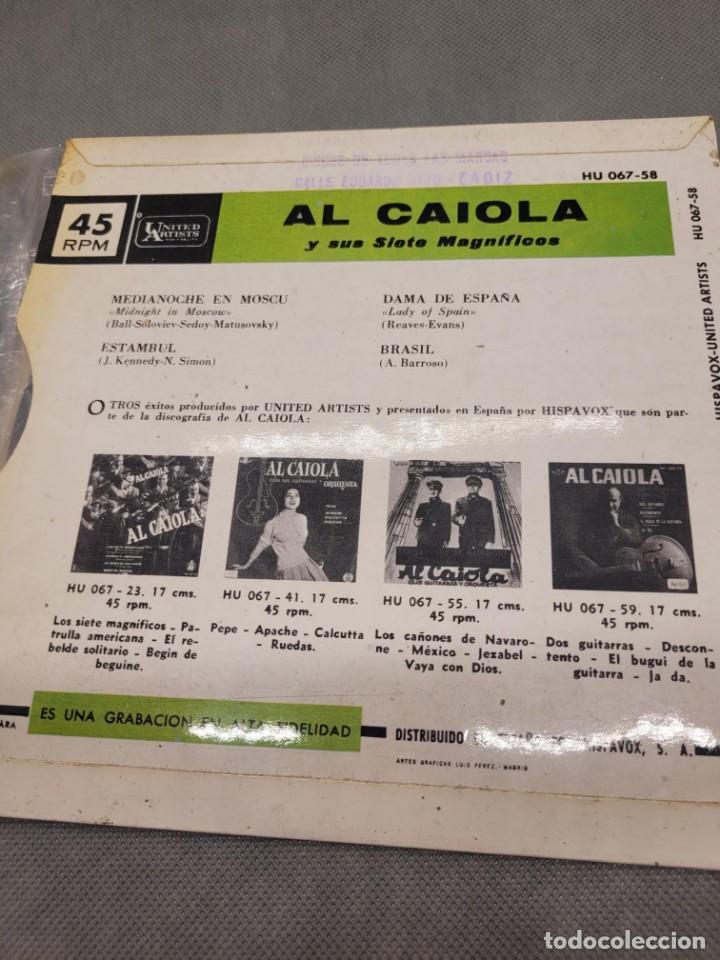 Discos de vinilo: EP Al Caiola y sus siete magn&iacute;ficos - Foto 2