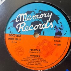 Discos de vinilo: HIPNOSIS - PULSTAR / END TITLE (BLADE RUNNER) - 12” MAXI-SINGLE LP ITALY 1983 ITALO DISCO VANGELIS. Lote 357643745