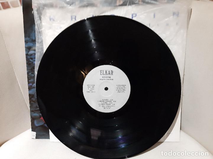 Discos de vinilo: KRISPIN -NEGUKO ABESTIAK- (1992) LP DISCO VINILO - Foto 3