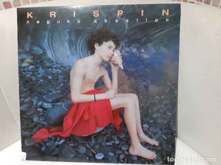 Discos de vinilo: KRISPIN -NEGUKO ABESTIAK- (1992) LP DISCO VINILO - Foto 1