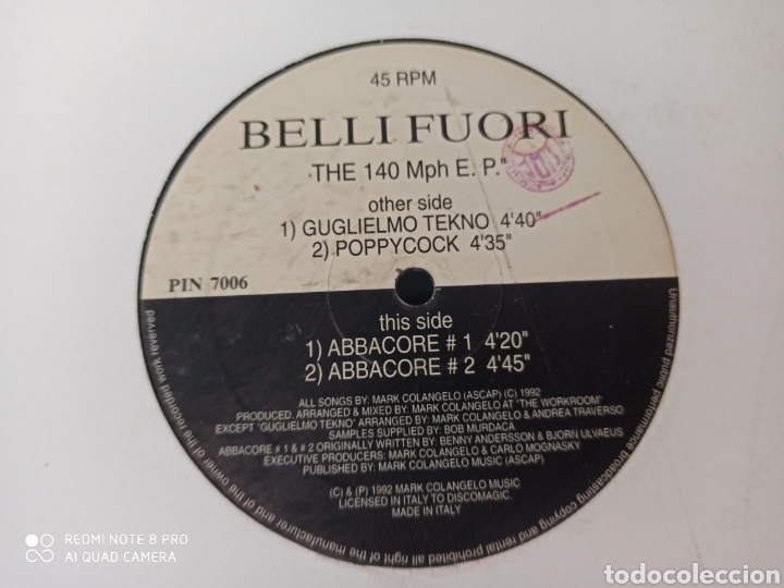 Discos de vinilo: Belli Fuori - The 150 Mph E.P. - Foto 1