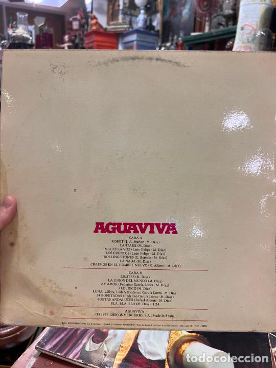 Discos de vinilo: LP CADA VEZ MAS CERCA - AGUAVIVA - Foto 2