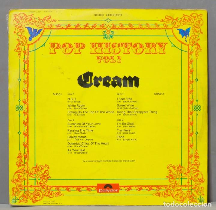 Discos de vinilo: 2 LP. Cream &ndash; Pop History Vol. 1 - Foto 2