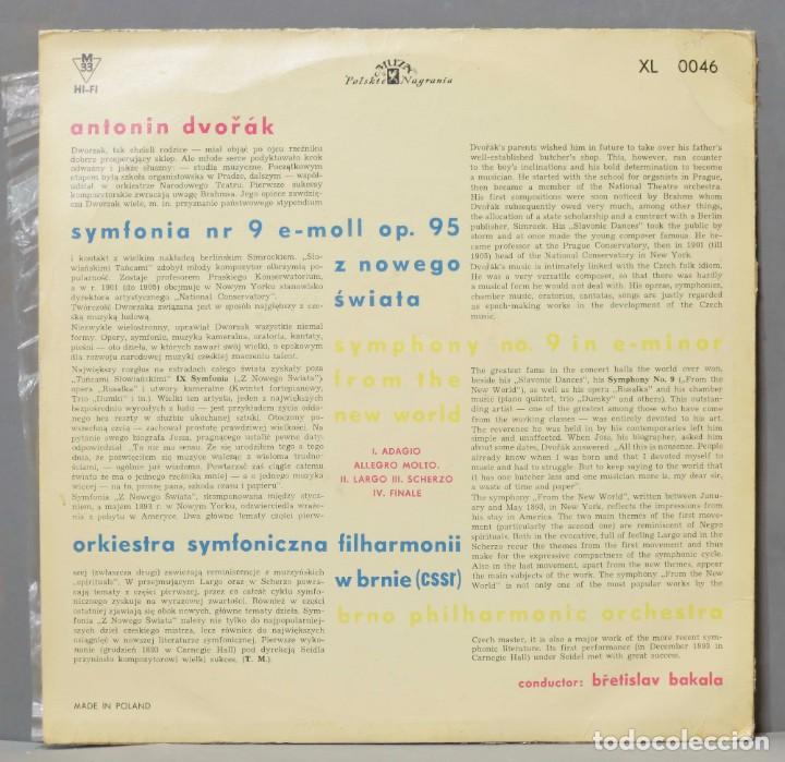 Discos de vinilo: LP. SYMPHONY 9 OP 95. BAKALA - Foto 2