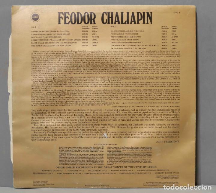 Discos de vinilo: LP. Feodor Chaliapin - Foto 2