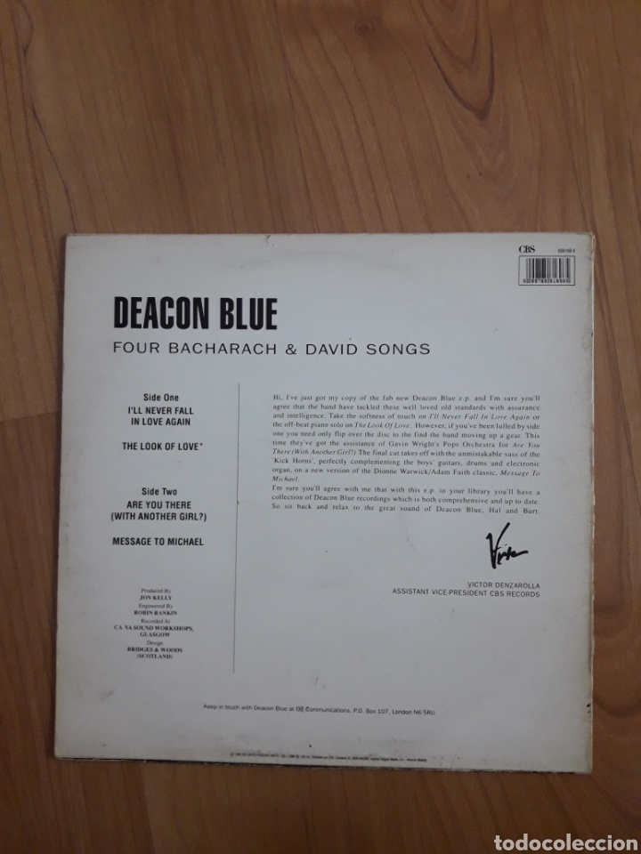 Discos de vinilo: DEACON BLUE. BACHARACH & DAVID SONGS - Foto 2