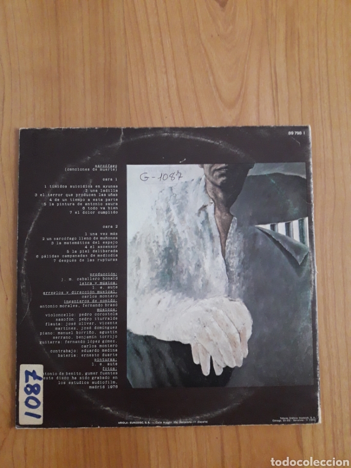 Discos de vinilo: LUIS EDUARDO AUTE. SARC&Oacute;FAGO - Foto 2