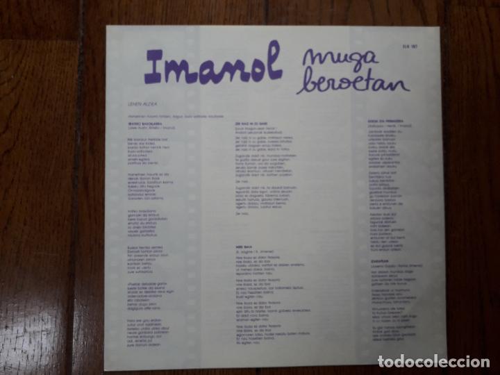 Discos de vinilo: Imanol - muga beroetan - Foto 3