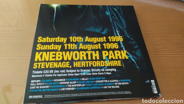 Discos de vinilo: Triple disco de vinilo de Oasis &rdquo; Kenbworth 1996 &rdquo; - Foto 2