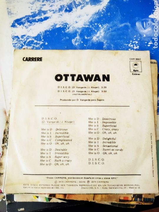 Discos de vinilo: Ottawan D.I.S.C.O - Foto 2