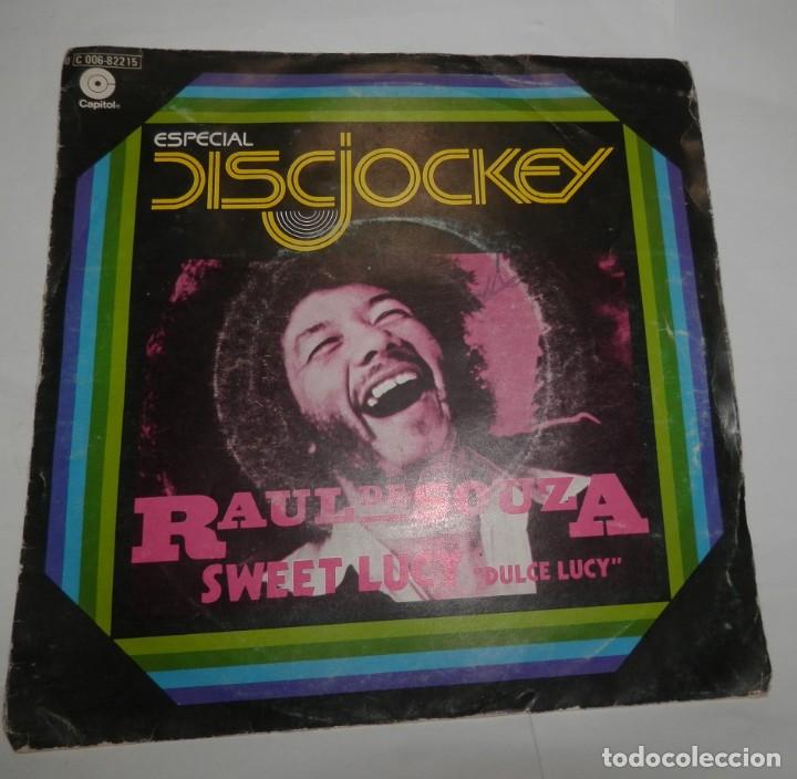 Discos de vinilo: DISCO SINGLE DE VINILLO DEL CANTANTE RAUL DE SOUZA - Foto 1