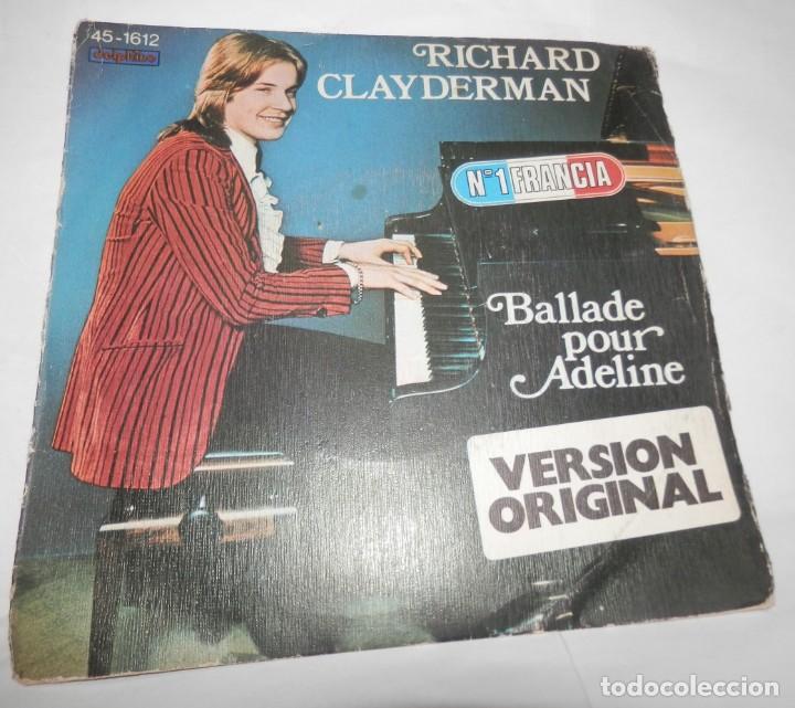 Discos de vinilo: DISCO SINGLE DE VINILLO DEL RICHARD CLAYDERMAN - Foto 1