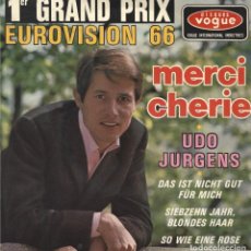 Discos de vinilo: EP UDO JURGENS 1ER PRIX EUROVISION 66 LABEL VOGUE GERMANY. Lote 358123105