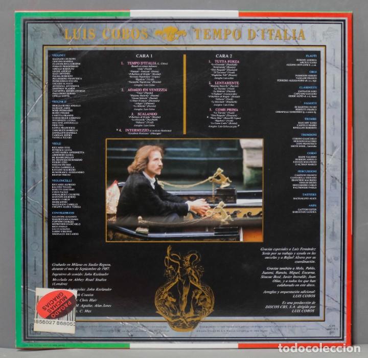 Discos de vinilo: LP. COBOS. TEMPO D&acute;ITALIA - Foto 2