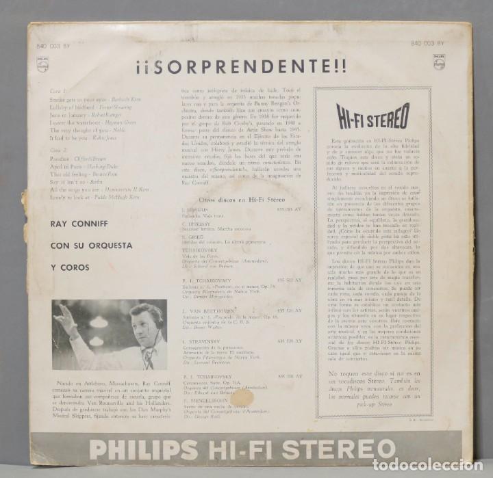 Discos de vinilo: LP. Ray Conniff And His Orchestra &ndash; &iexcl;&iexcl;Sorprendente!! - Foto 2
