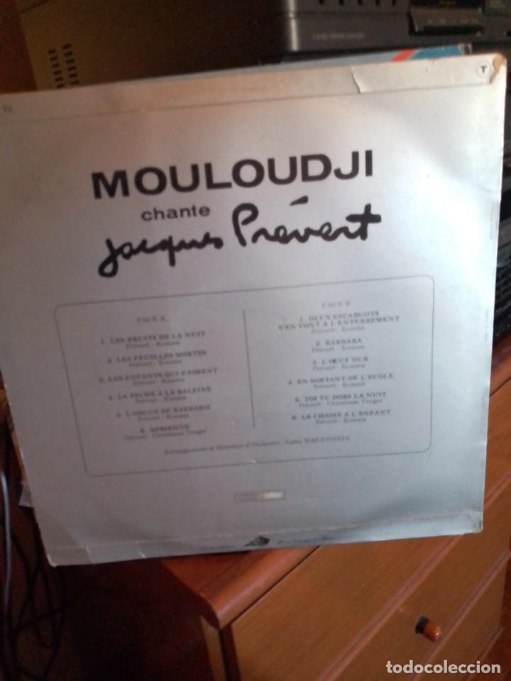 Discos de vinilo: Mouloudji chante Prevert. - Foto 2